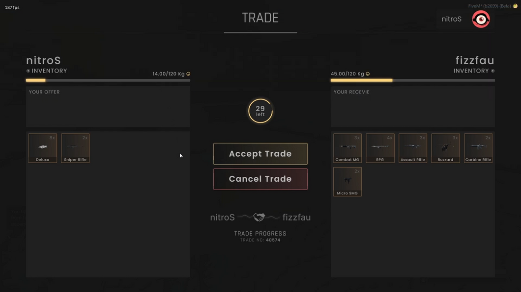 Fivem Trade System V3 Script