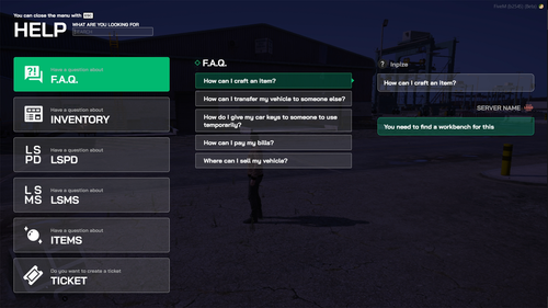 Fivem Advanced Help Ticket System