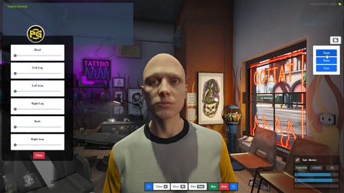 Fivem tattoo shop script