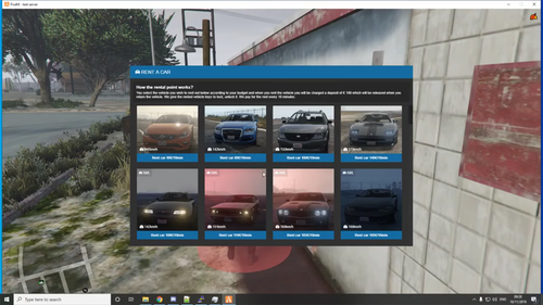 Car rent system - Fivemscript.store