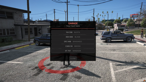 Fivem Simple garage system