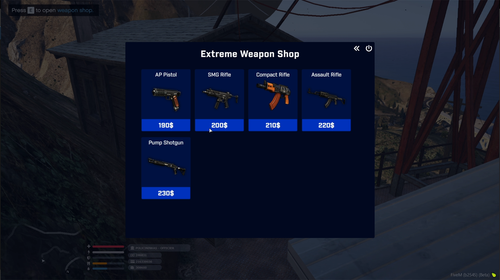 Fivem  script weapon shop