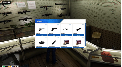 Weapon shop, illegal shop, weapon bullet system - Fivemscript.store