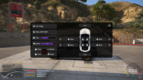 Fivem Car control menu