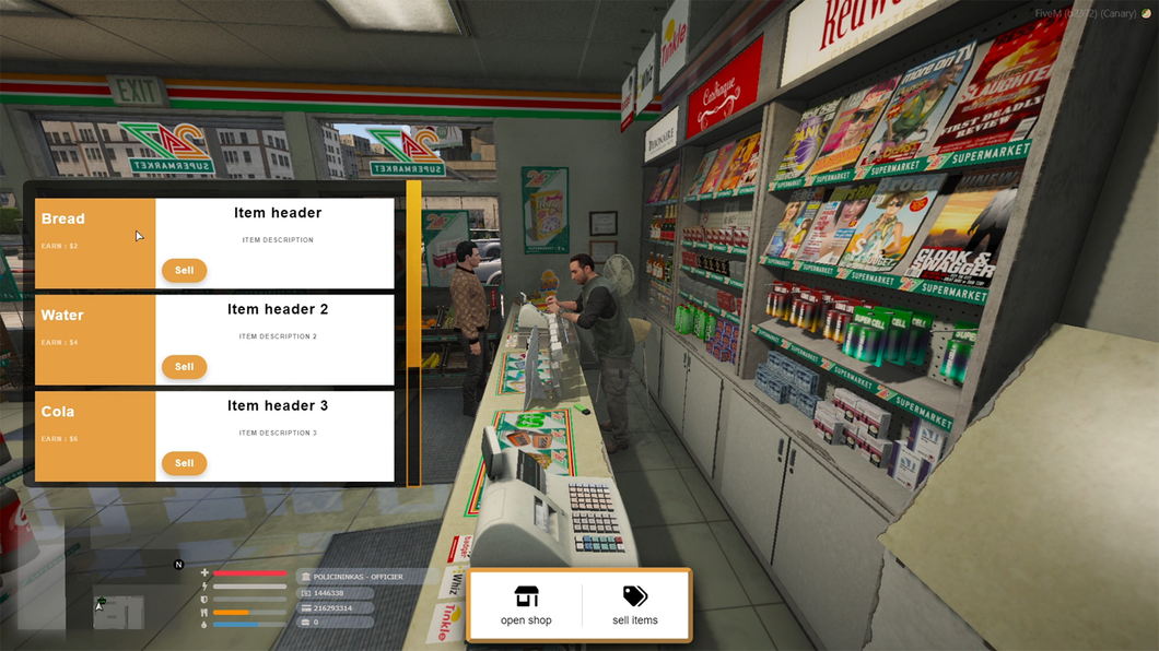 Fivem Supermarket 4 (shop system)